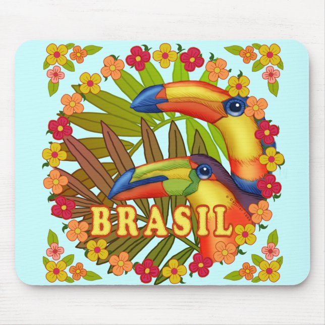 Brasil Toucans moussepad Musmatta (Framsidan)