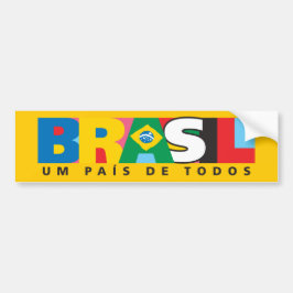 Brasil Um Pais de Todos bildekal