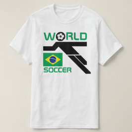 Brasil Världssoccer T-Shirt