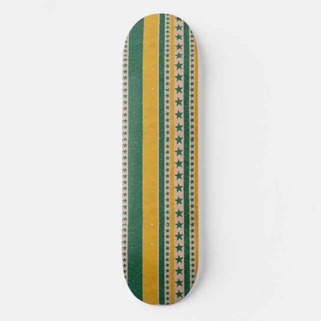 Brasil VM 2026 Mini Skateboard Bräda 18,5 Cm (Framsida)