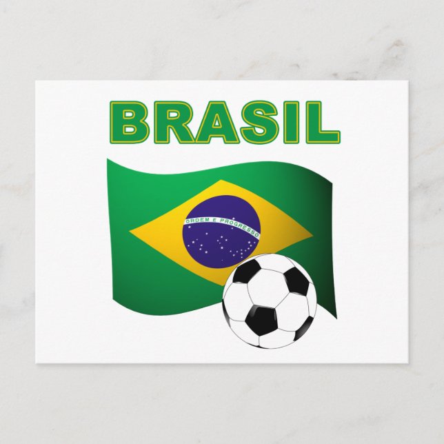 Brasil Vm t-shirt Vykort (Framsida)