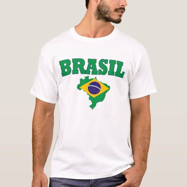 BRASILflag land Tee Shirt (Framsida)