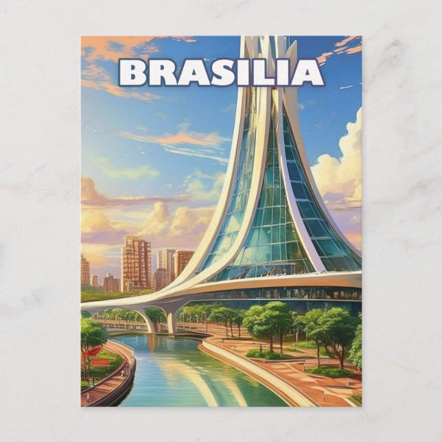 Brasilia, a modern city vykort (Framsida)