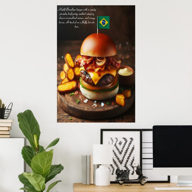 Brasilia-Bitor: Picanha Perfection 24x36 Poster (Hemmakontoret)