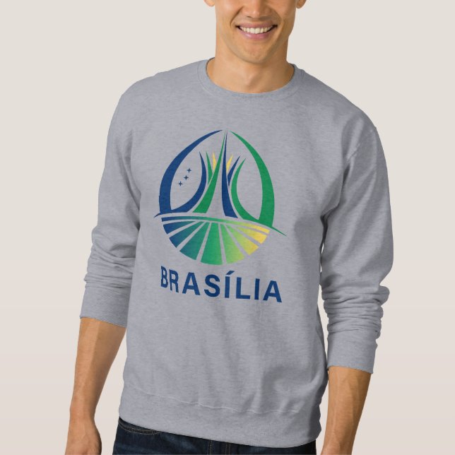 Brasilia Brasiliens huvudstad Lång Ärmad Tröja (Framsida)