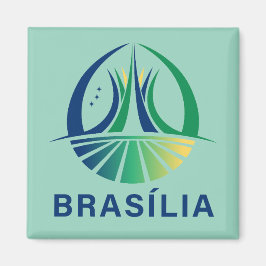 Brasilia Brasiliens huvudstad Magnet