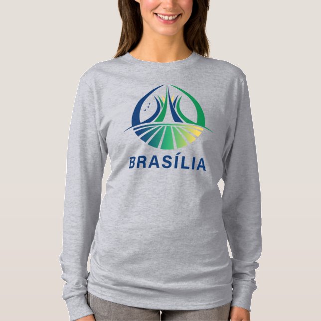 Brasilia Brasiliens huvudstad T Shirt (Framsida)