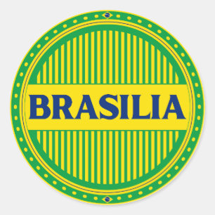 Brasília City Pride – Brasiliansk identitet Runt Klistermärke