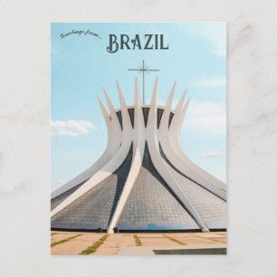 Brasília-katedralen i Brasilien Vykort