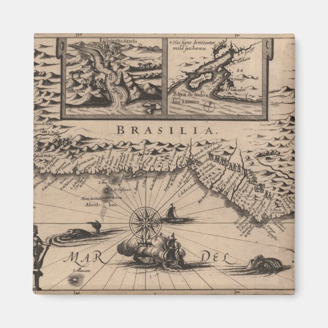 Brasilia, Reys-Boeck (1624) Magnet (Framsidan)