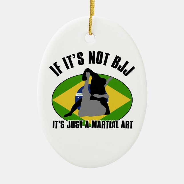 brasilian-jiu-jitsudesign julgransprydnad keramik (Framsidan)