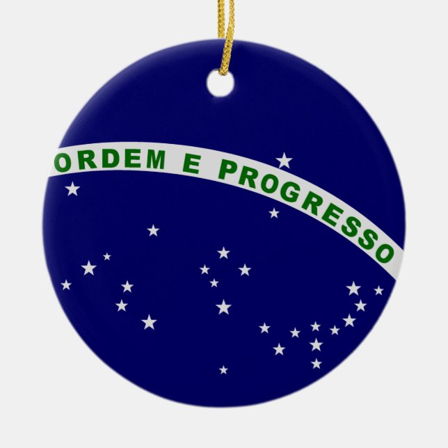 Brasilianen förseglar julgransprydnad keramik (Framsidan)