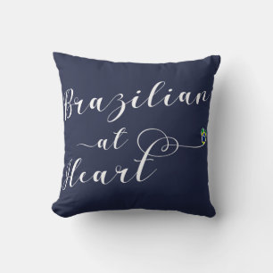 Brasilianen på hjärtakast dämpar, Brasil Kudde