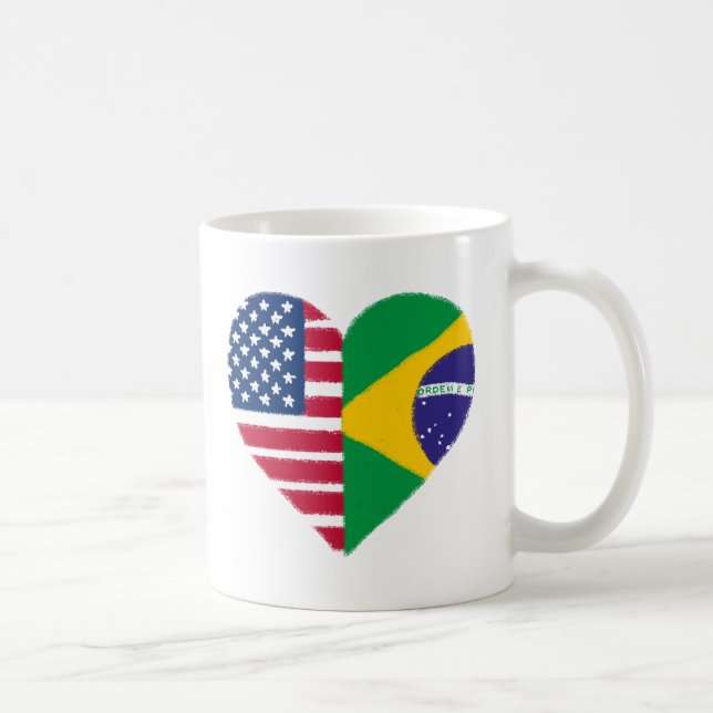 Brasiliansk amerikansk Kärlek Kaffemugg (Höger)