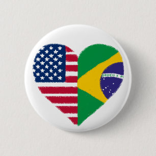 Brasiliansk amerikansk Kärlek-knapp Knapp