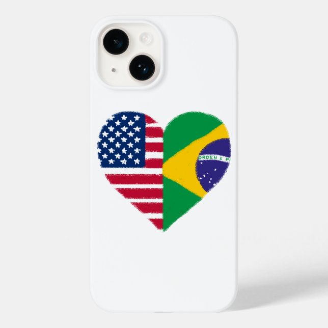Brasiliansk amerikansk Kärlek Phone Case (Baksida)