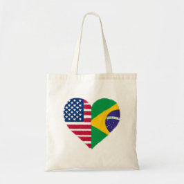 Brasiliansk amerikansk Kärlek Tote Bag Tygkasse