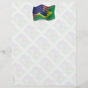 Brasiliansk-amerikansk Wave-Flagga