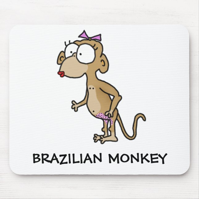 Brasiliansk apa Mousepad Musmatta (Framsidan)