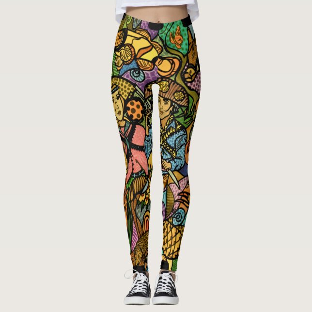 Brasiliansk blandning 02 leggings (Framsida)