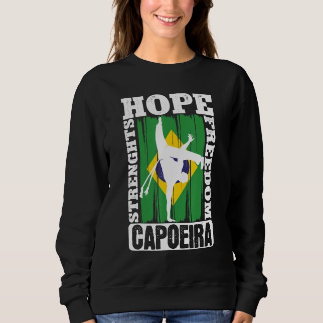 Brasiliansk Capoeira-dans Stridsförhoppningar Styr T Shirt (Framsida)
