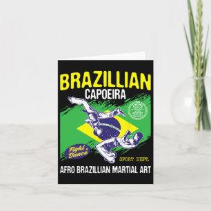 Brasiliansk Capoeira - Martial Arts Älskare Dance Kort