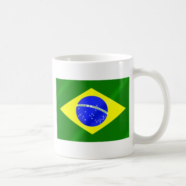 Brasiliansk flagga av Brasilien gåvor och Kaffemugg (Höger)