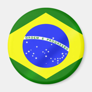 Brasiliansk flagga av Brasilien gåvor och Magnet