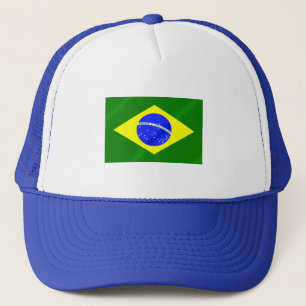 Brasiliansk flagga av Brasilien gåvor och Truckerkeps