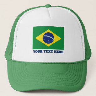Brasiliansk flagga av den Brasilien Keps