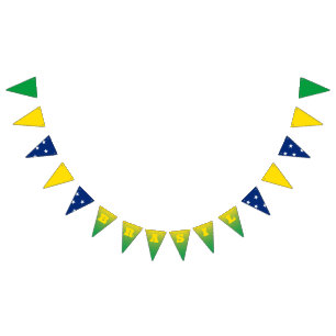 Brasiliansk Flagga Banner