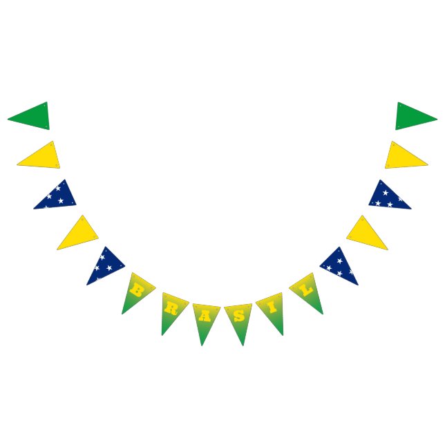 Brasiliansk Flagga Banner (Alla)