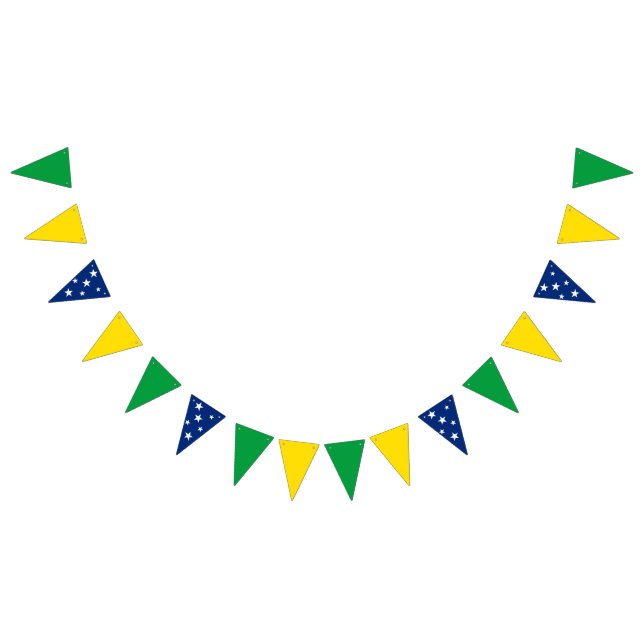 Brasiliansk Flagga Banner (Alla)