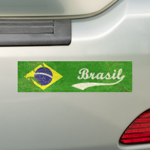 Brasiliansk flagga bildekal