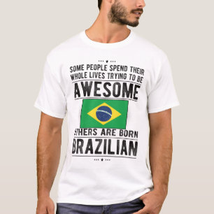 Brasiliansk Flagga Brasilien Heritage Brazilian Ro T Shirt