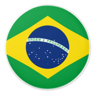 Brasiliansk flagga Ceramus Knopp