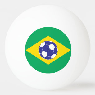 Brasiliansk Flagga för fotboll Pingisboll