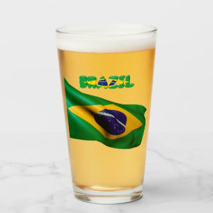 Brasiliansk flagga        glaskopp