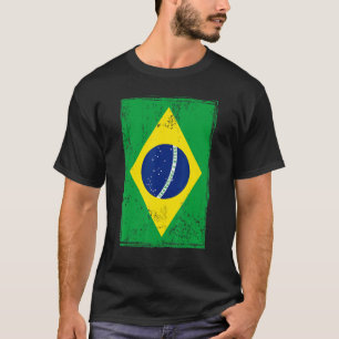 Brasiliansk Flagga Idea För manar och brasilianskt T Shirt