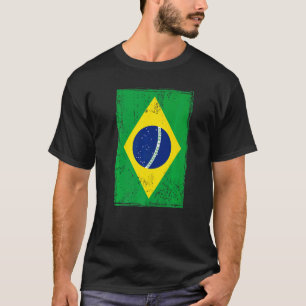 Brasiliansk Flagga Idea För manar och brasilianskt T Shirt