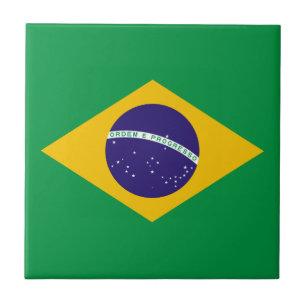 Brasiliansk flagga kakelplatta
