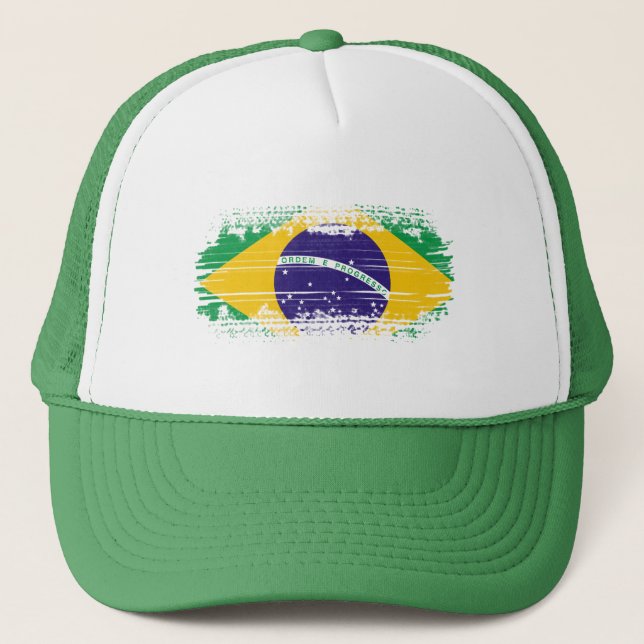 Brasiliansk flagga keps (Framsida)