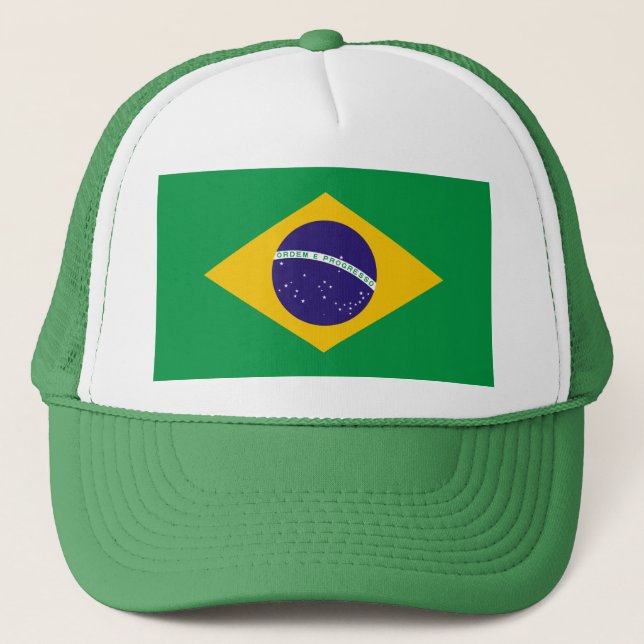 Brasiliansk flagga keps (Framsida)