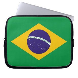 Brasiliansk Flagga Laptop sleeve
