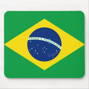 Brasiliansk Flagga Mousepad Musmatta