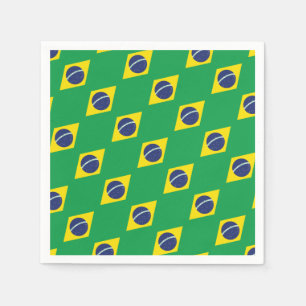 Brasiliansk flagga pappersservett