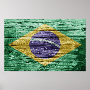 Brasiliansk flagga poster