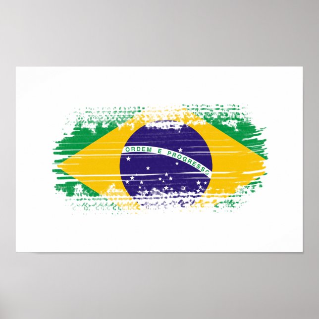 Brasiliansk flagga poster (Framsidan)