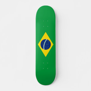 Brasiliansk Flagga Skateboard