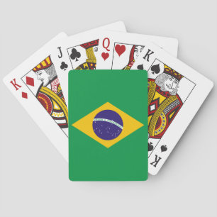 Brasiliansk flagga spel kort